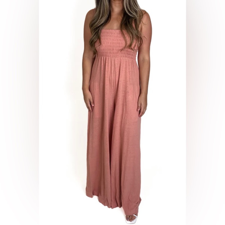 Free People Pink Jumpsuit